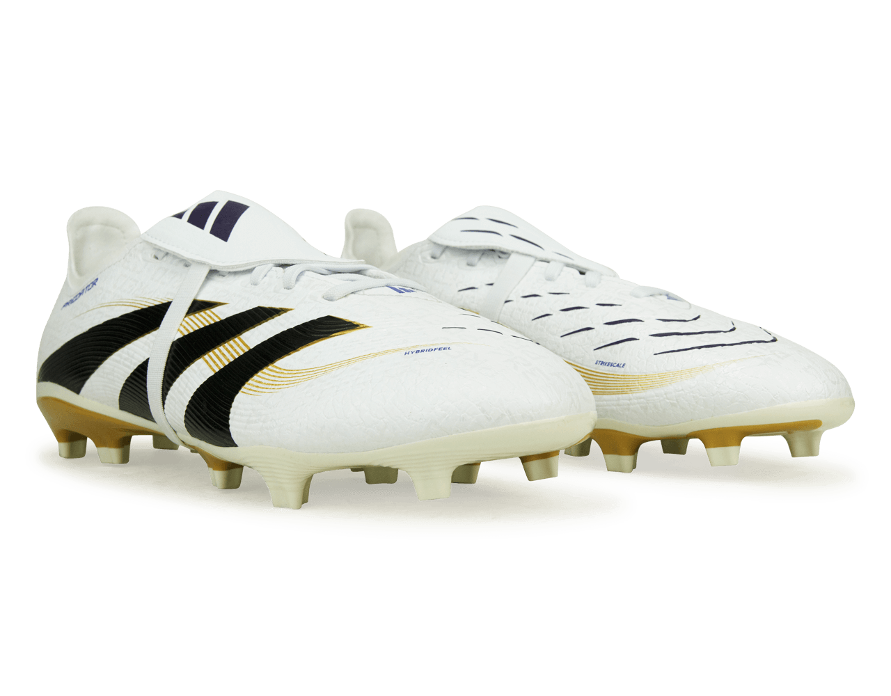 adidas Men's Predator League Foldover Tongue FG White/Black/Gold