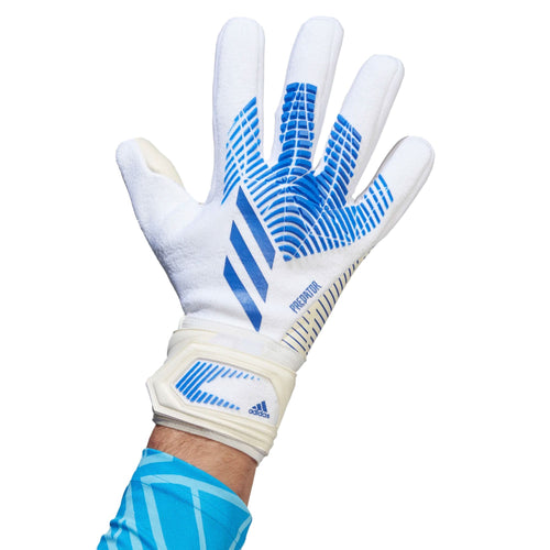 adidas Men's Predator League Goalkeeper Gloves White/Hi Res Blue