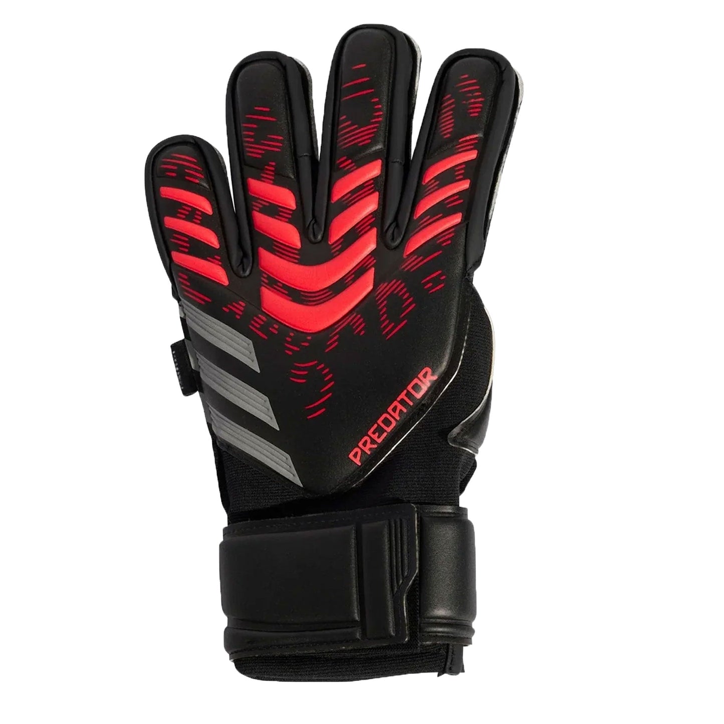 adidas Men's Predator Match Fingersave Goalkeeper Gloves Black/Red