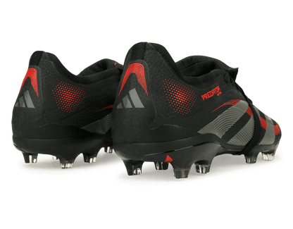 adidas Men's Predator Pro Foldover Tongue FG Black/Metallic/Red