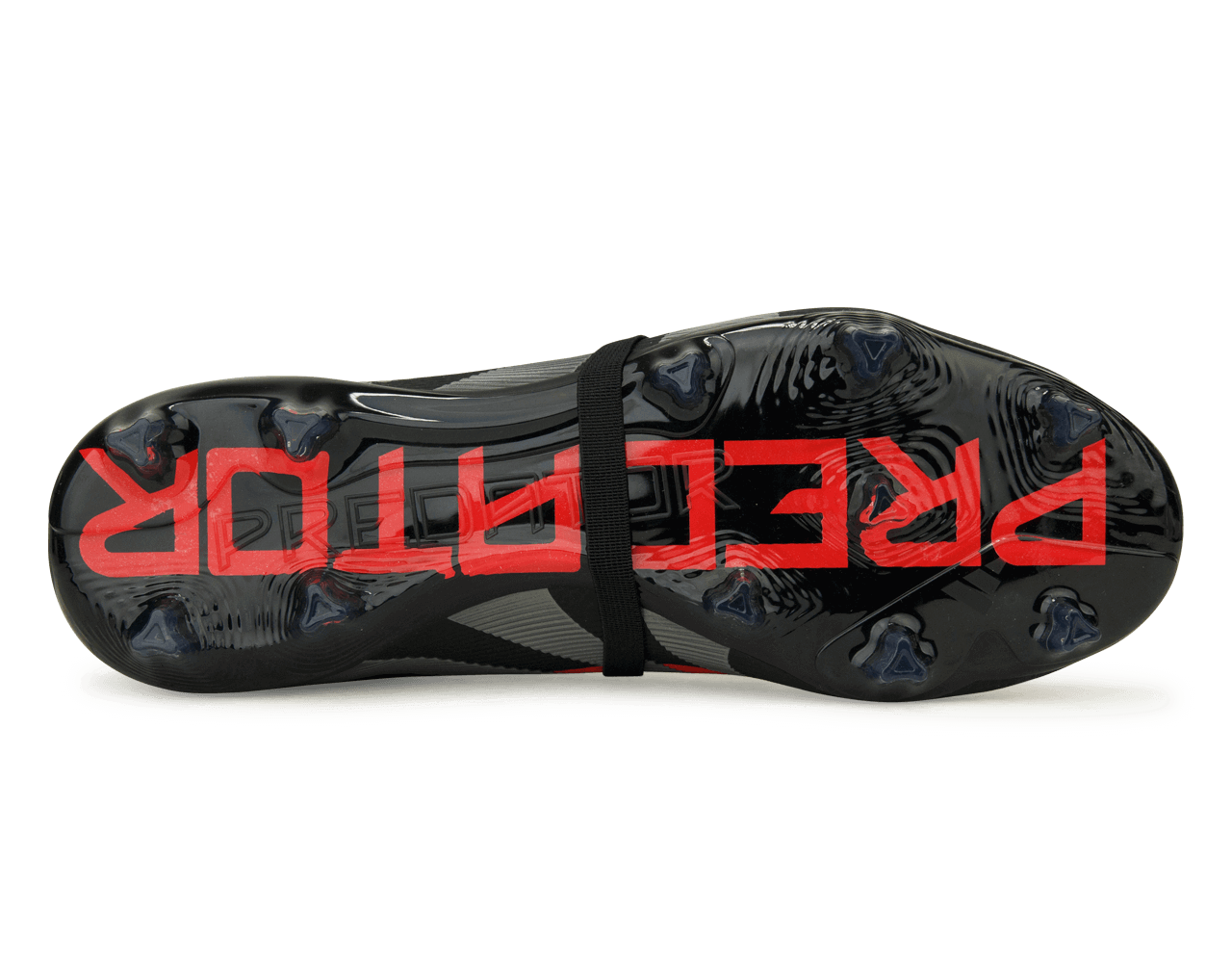 adidas Men's Predator Pro Foldover Tongue FG Black/Metallic/Red