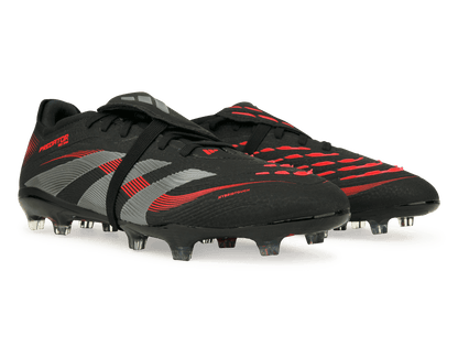 adidas Men's Predator Pro Foldover Tongue FG Black/Metallic/Red
