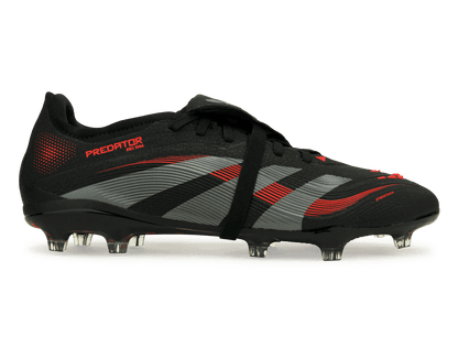 adidas Men's Predator Pro Foldover Tongue FG Black/Metallic/Red