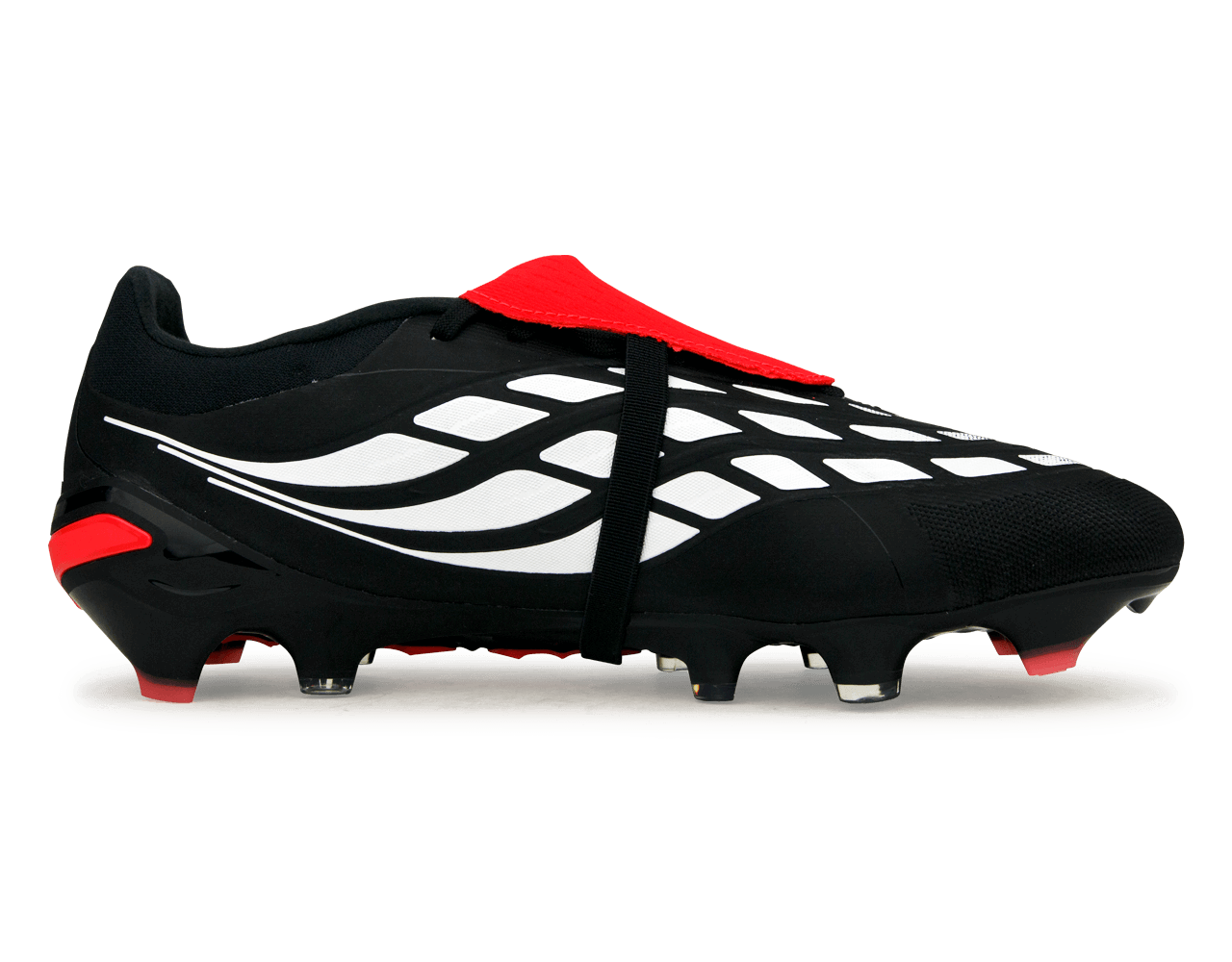 adidas Men's Predator Pro Foldover Tongue FG Black/White/Red