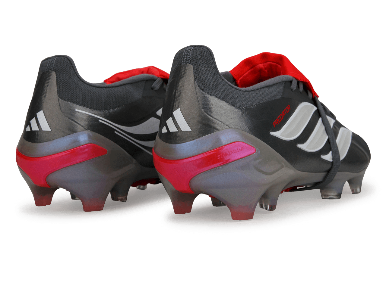 adidas Men's Predator Pro Foldover Tongue FG Iron Metallic/Red
