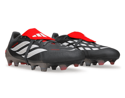 adidas Men's Predator Pro Foldover Tongue FG Iron Metallic/Red