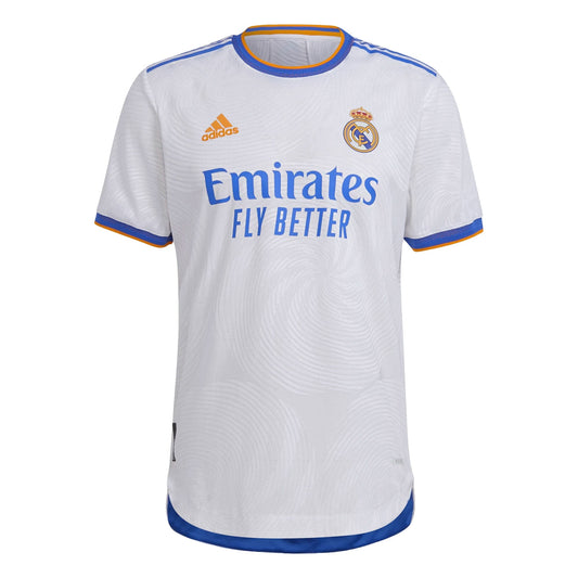 adidas Men's Real Madrid 2021/22 Authentic Home Jersey White/Blue