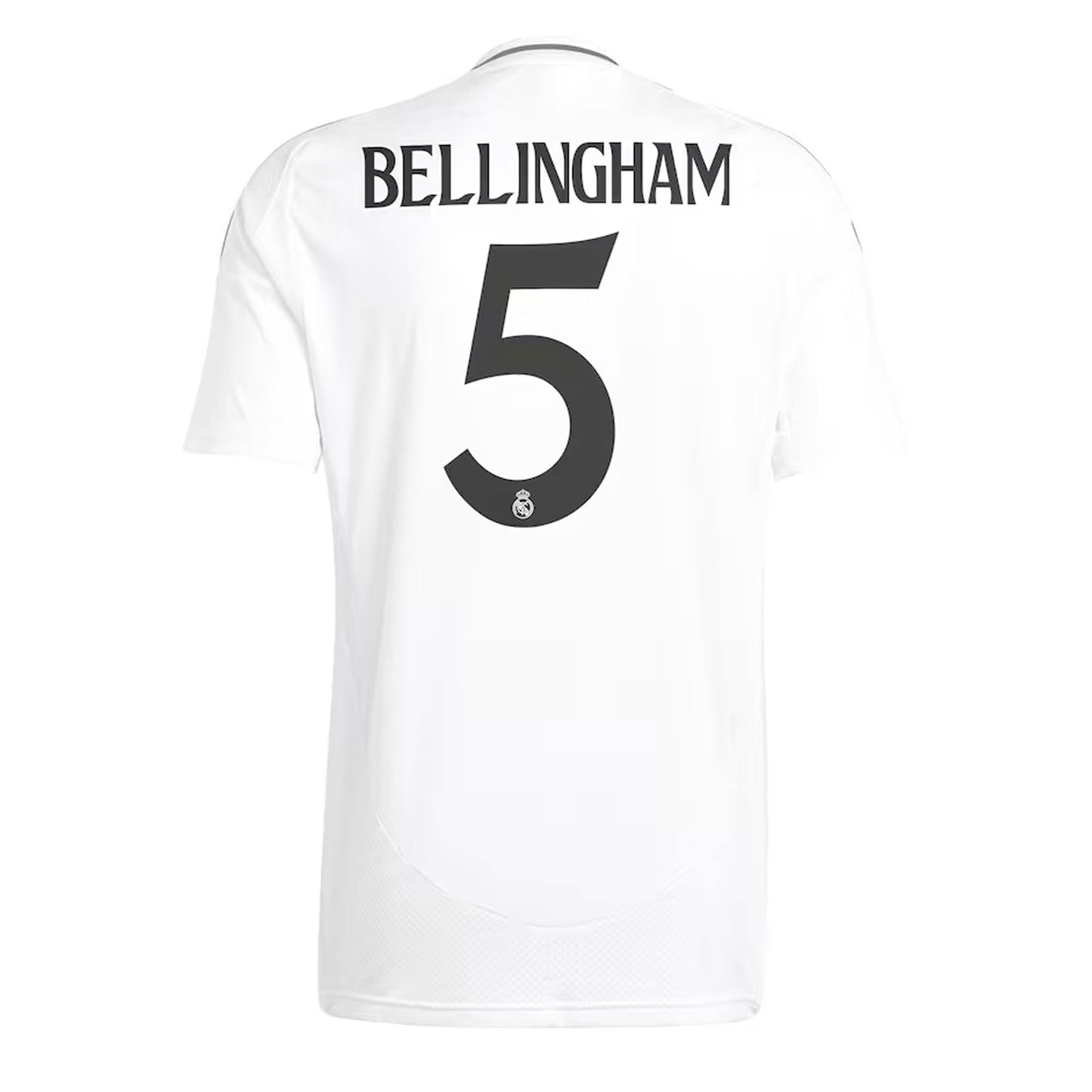 adidas Men's Real Madrid 2024/25 Authentic Home Jersey w/ Bellingham #5 Printing