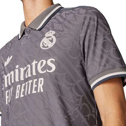 adidas Men's Real Madrid 2024/25 Authentic Third Jersey Charcoal