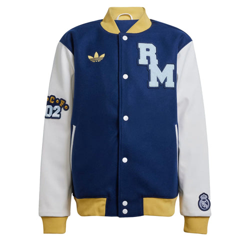adidas Men's Real Madrid 2024/25 VRCT Jacket Navy/White