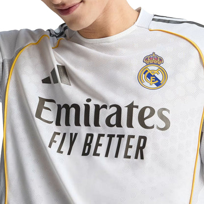 adidas Men's Real Madrid 2025/26 Authentic Home Jersey White