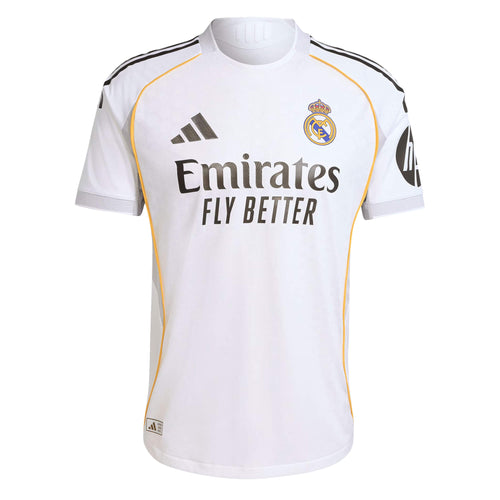 adidas Men's Real Madrid 2025/26 Authentic Home Jersey White