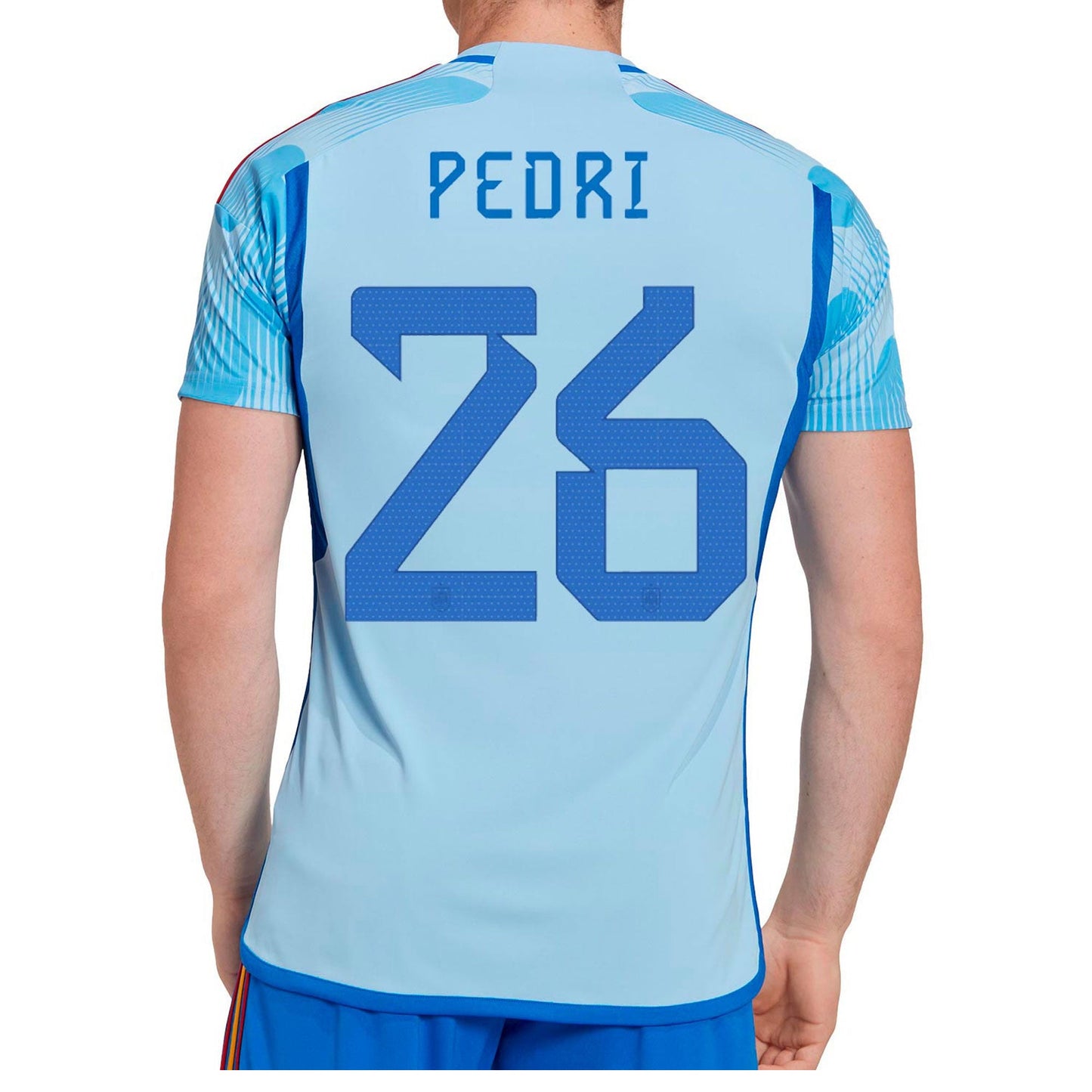 adidas Men's Spain 2022/23 Away Jersey w/ Pedri #26 Printing
