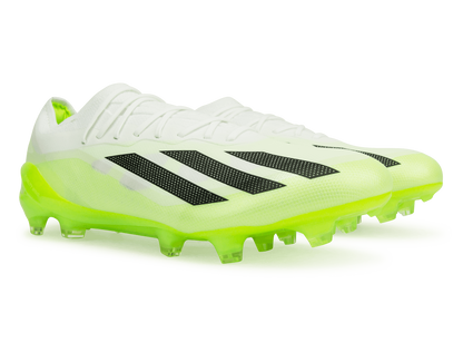 adidas Men's X Crazyfast.1 FG White/Lucid Lemon