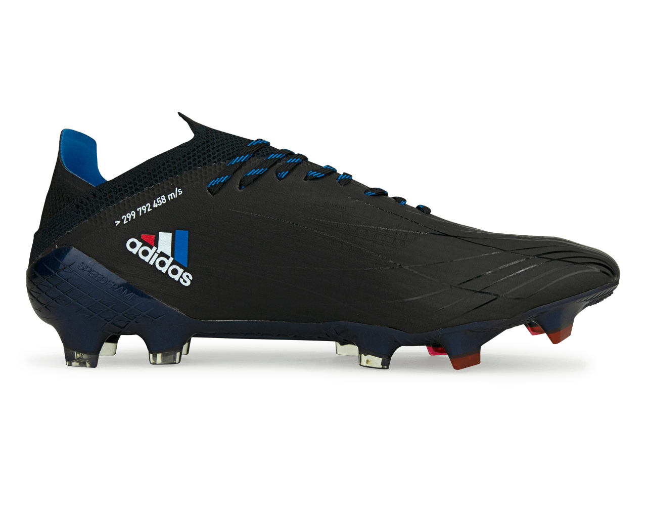 adidas Men's X Speedflow.1 FG Core Black/Vivid Red