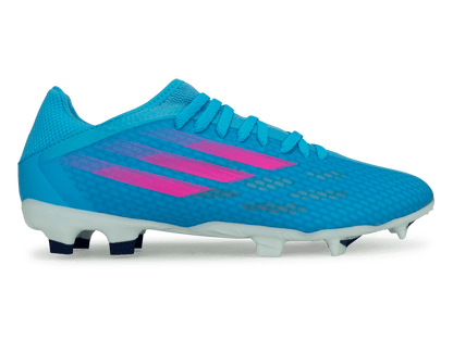 adidas Men's X Speedflow.3 FG Sky Blue/Pink/White