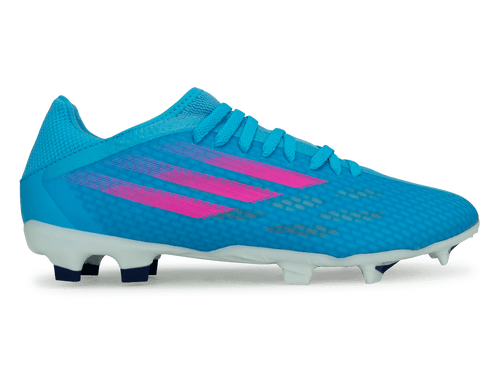 adidas Men's X Speedflow.3 FG Sky Blue/Pink/White