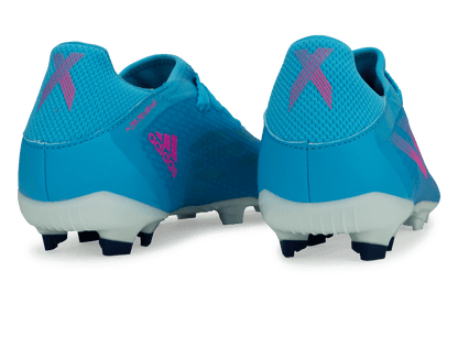 adidas Men's X Speedflow.3 FG Sky Blue/Pink/White
