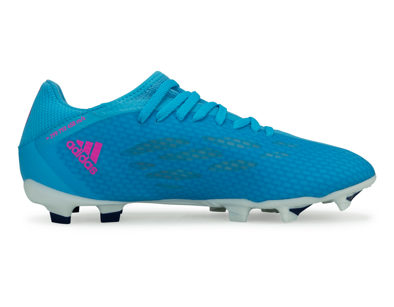 adidas Men's X Speedflow.3 FG Sky Blue/Pink/White
