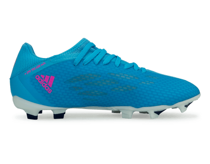 adidas Men's X Speedflow.3 FG Sky Blue/Pink/White