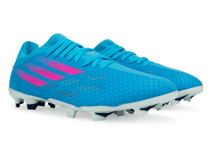 adidas Men's X Speedflow.3 FG Sky Blue/Pink/White
