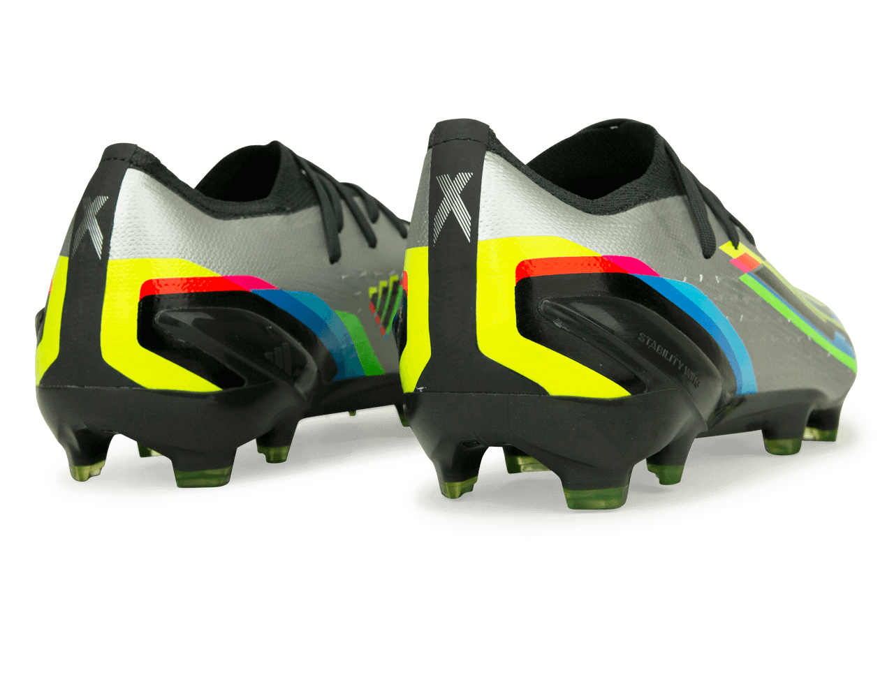 adidas Men's X SpeedPortal.1 FG Silver Metallic/Yellow