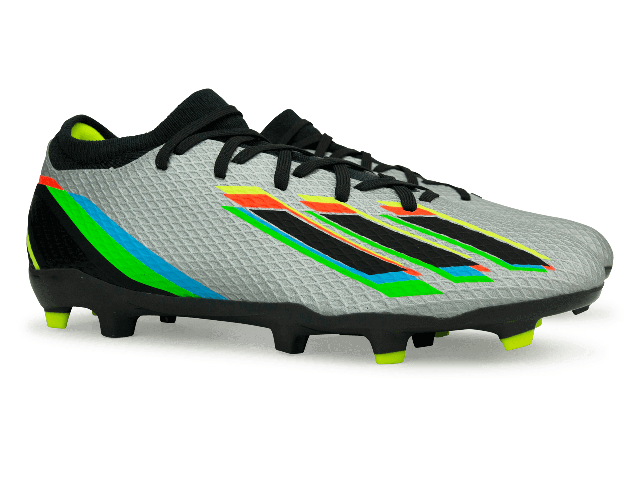 adidas Men's X SpeedPortal.3 FG Silver Metallic/Solar Yellow