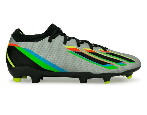 adidas Men's X SpeedPortal.3 FG Silver Metallic/Solar Yellow
