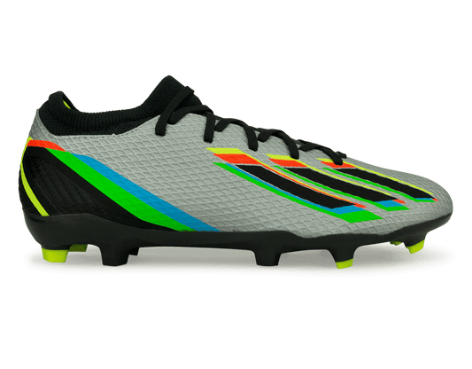 adidas Men's X SpeedPortal.3 FG Silver Metallic/Solar Yellow