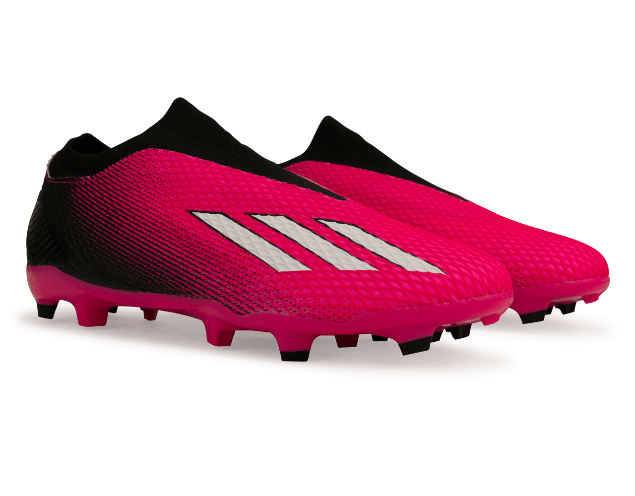 adidas Men's X SpeedPortal.3 Laceless FG Pink/Black