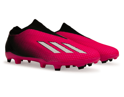 adidas Men's X SpeedPortal.3 Laceless FG Pink/Black