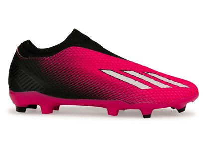 adidas Men's X SpeedPortal.3 Laceless FG Pink/Black