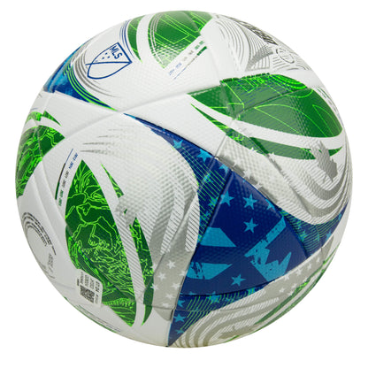 adidas MLS 2024/25 League NFHS Ball White/Green/Blue