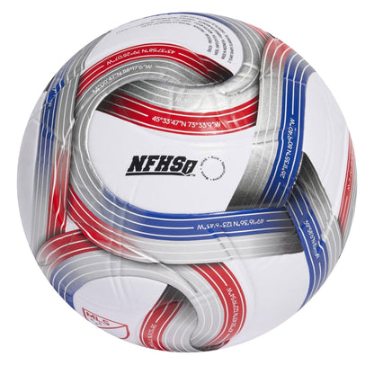 adidas MLS League 2026 NFHS Ball White/Royal Blue/Red