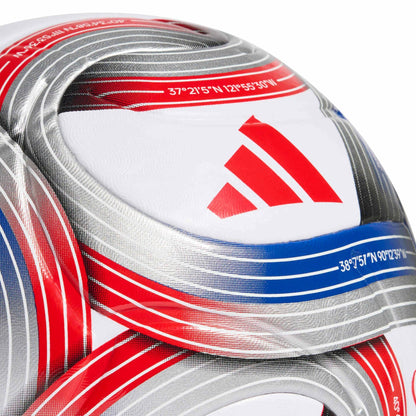 adidas MLS League 2026 NFHS Ball White/Royal Blue/Red