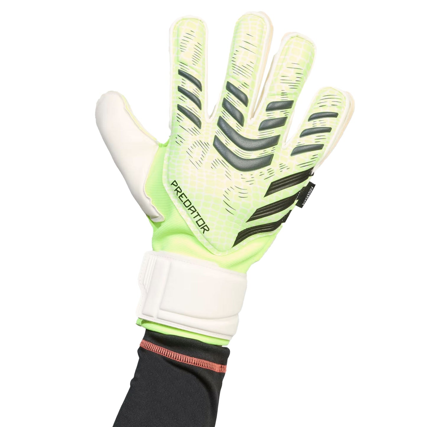 adidas Predator GL Match Fingersave Goalkeeper Gloves White/Green/Black