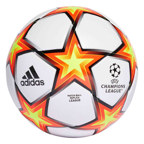 adidas UCL League Pyrostorm Ball White/Solar Red