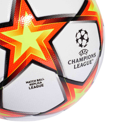 adidas UCL League Pyrostorm Ball White/Solar Red