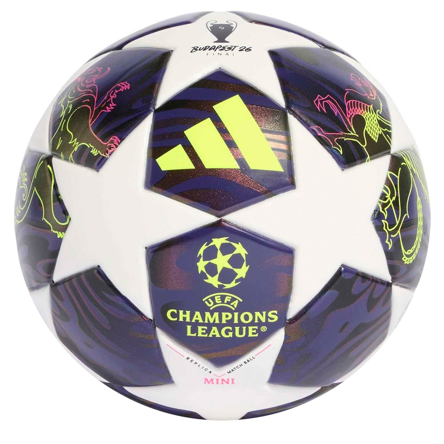 adidas UCL Mini Ball Purple/White/Yellow