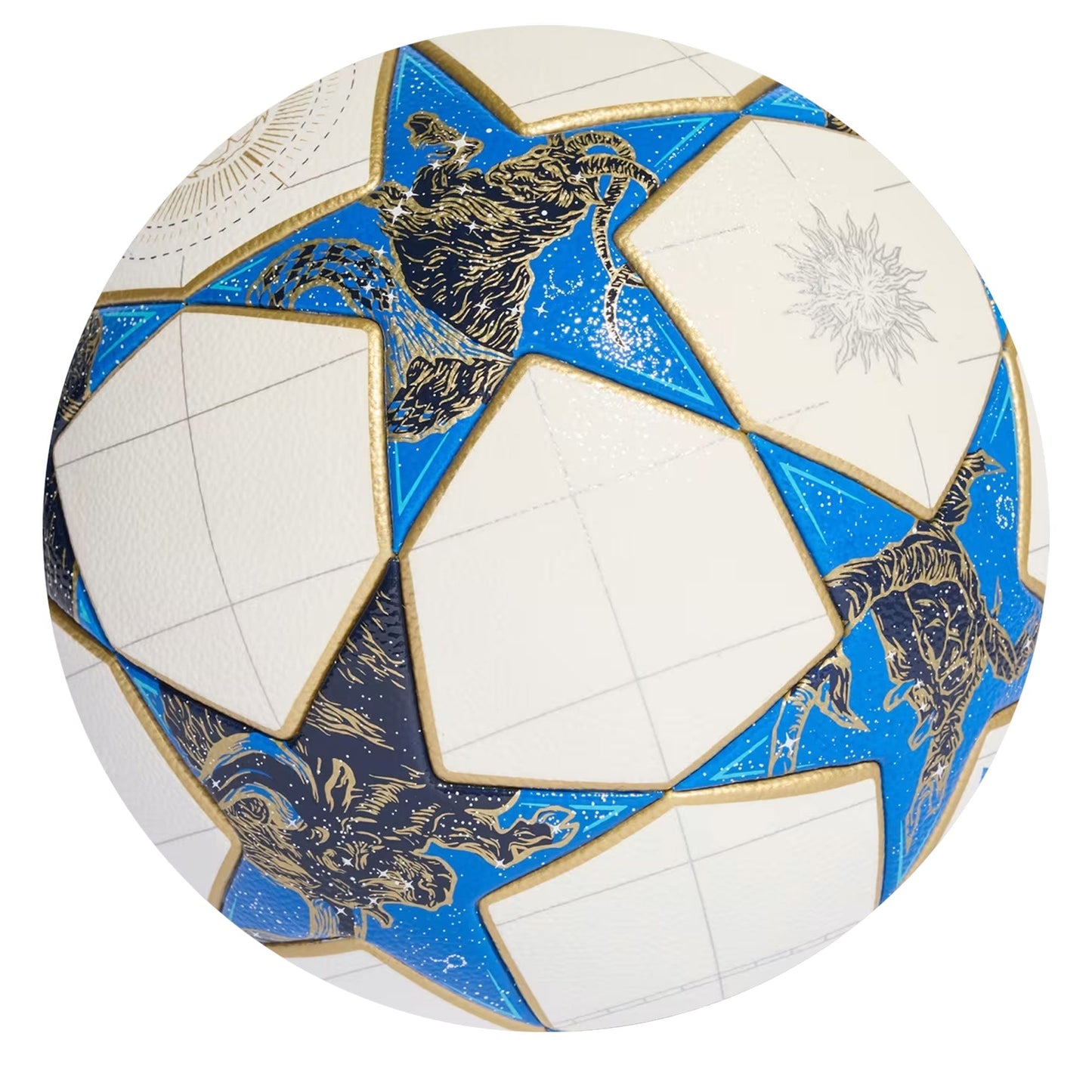 adidas UEFA Champions League 2025/26 Competition Ball White/Pantone/Matte Gold