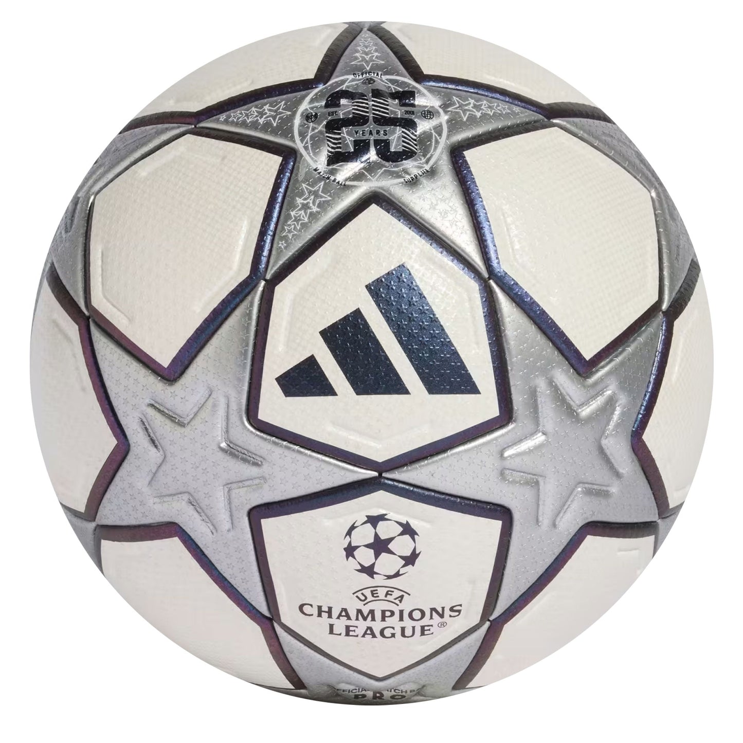 adidas UEFA Champions League Pro 3'rd Ball White/Silver/Black
