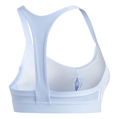 adidas Women's All Me 3-Stripes Bra Glo Blu/Ble Bri
