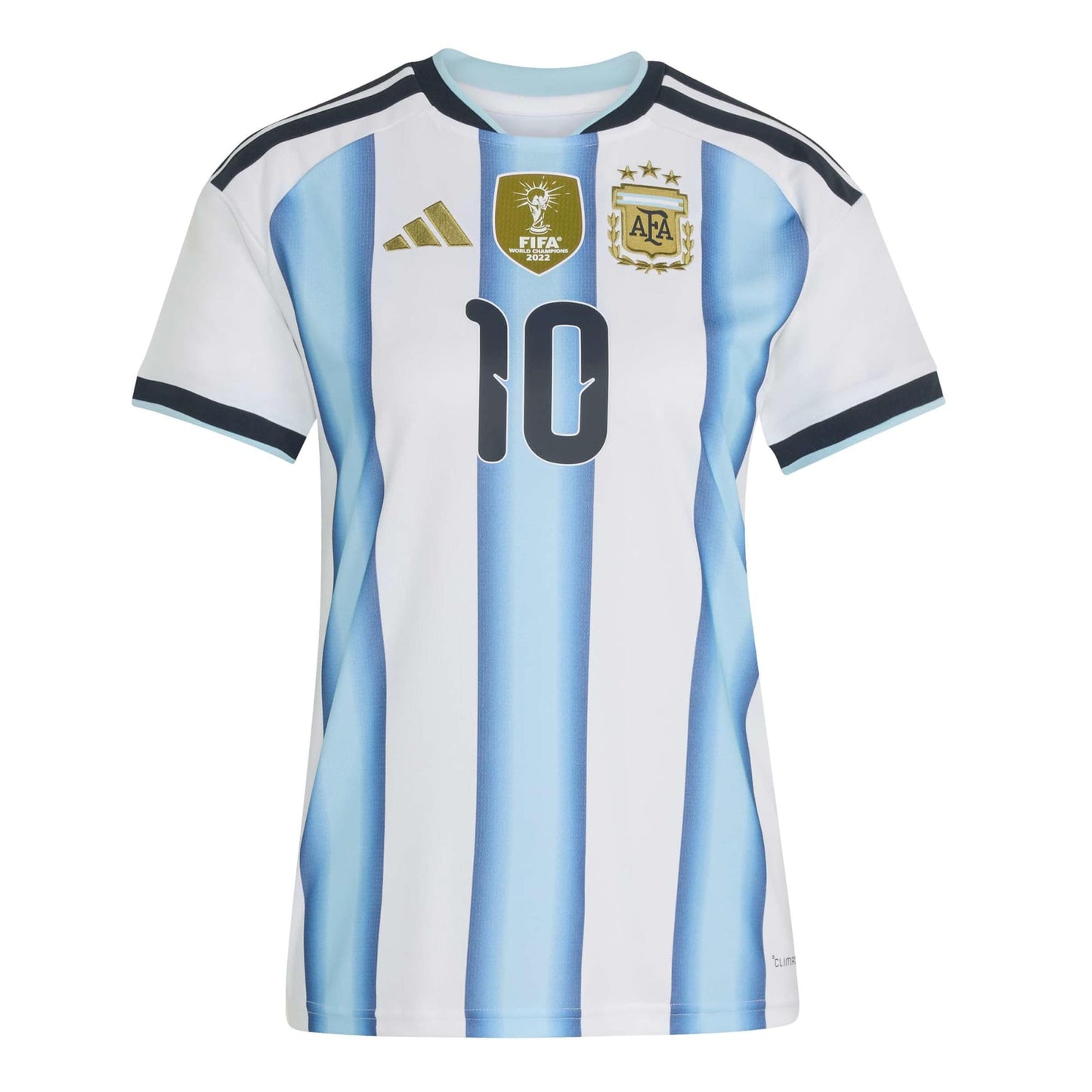 adidas Women's Argentina World Cup 2026 Home Jersey w/ Messi #10 Printing