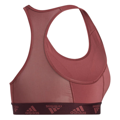 adidas Women's Don't Rest Alphaskin Badge Of Sports Bra Red/Maroon