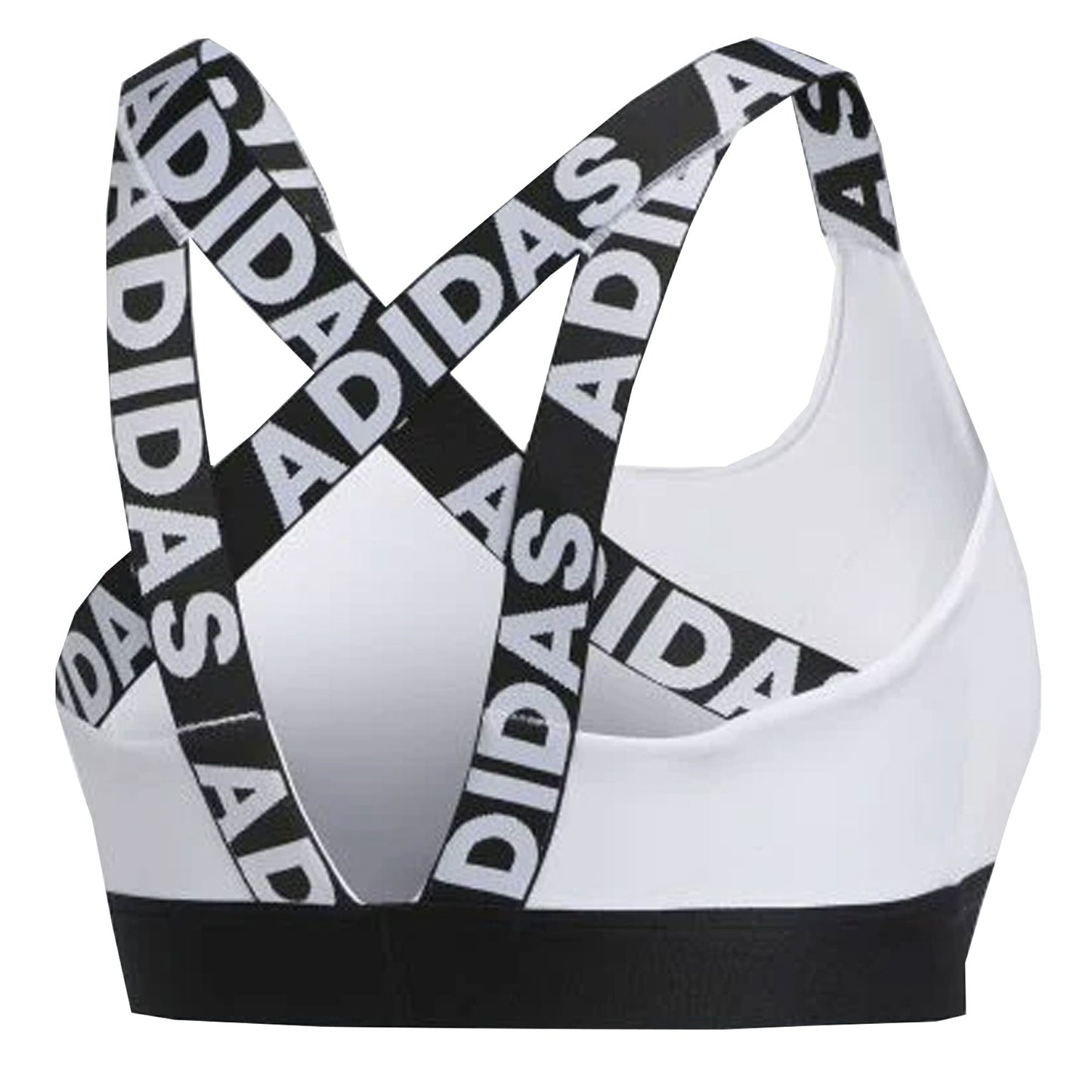 adidas Women's Don't Rest Branded Bra White/Black