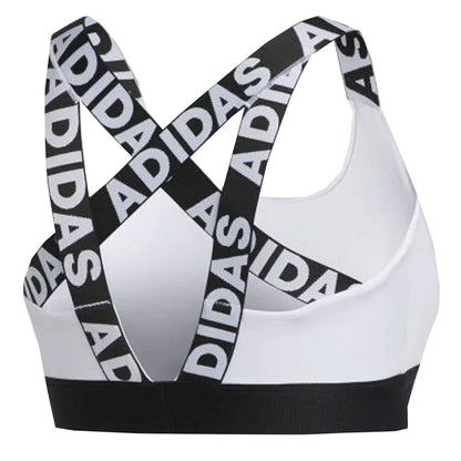 adidas Women's Don't Rest Branded Bra White/Black