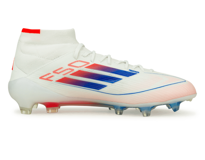adidas Women's F50 Elite Mid FG White/Lucid Blue