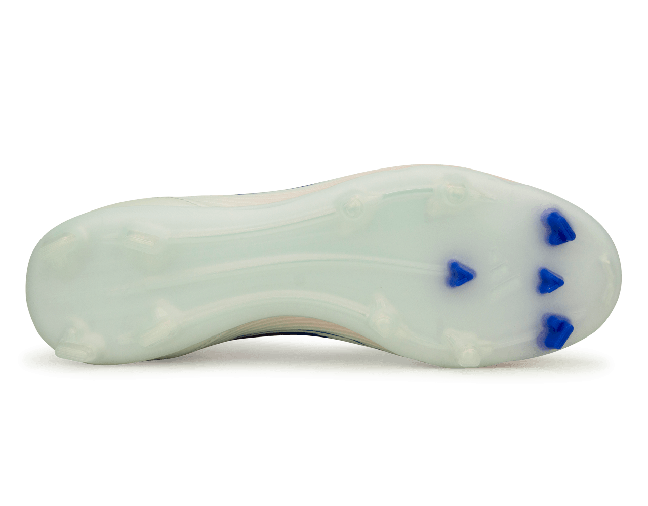 adidas Women's F50 League Mid-Cut FG/MG White/Lucid Blue