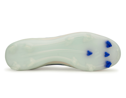 adidas Women's F50 League Mid-Cut FG/MG White/Lucid Blue