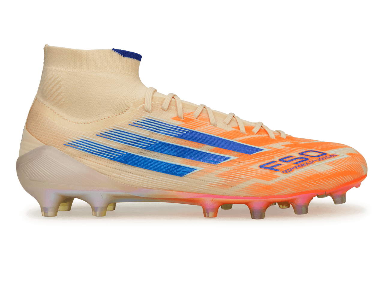 adidas Women's F50 Sparkfusion Elite Mid FG/AG Lucid Blue/Orange